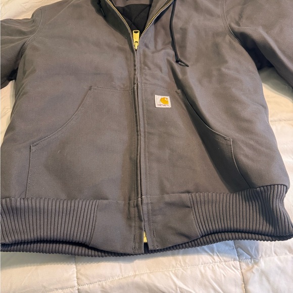 Carhartt Gray Hooded Jacket small - Picture 5 of 9